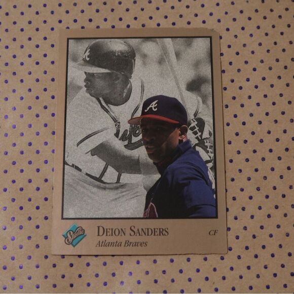 Deion Sanders #9 Baseball Card - Picture 1 of 2